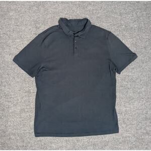 Lululemon Polo Shirt Mens Size Medium Performance Golf Navy